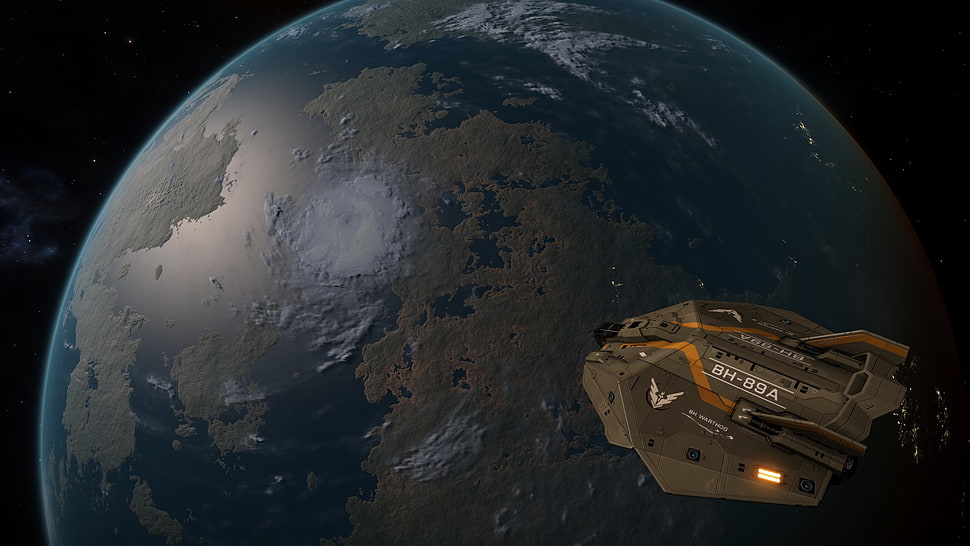 brown and black ceramic plate, Elite: Dangerous, E:D, space, Space Simulator HD wallpaper