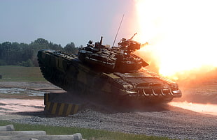 brown and gray military tank, army, tank HD wallpaper