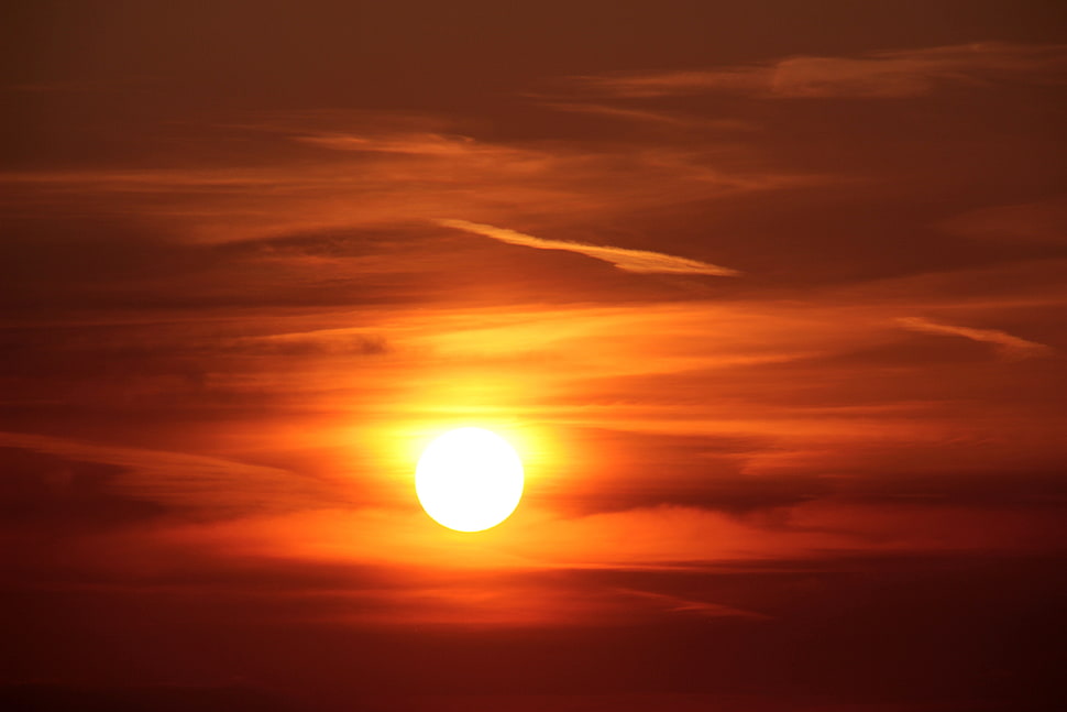 Sunset painting HD wallpaper