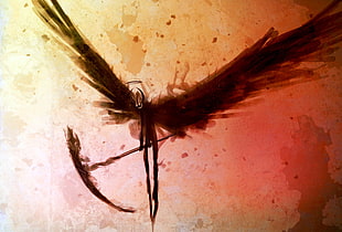 death reaper illustration, death, scythe HD wallpaper