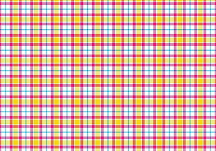 yellow, white, and red plaid textile