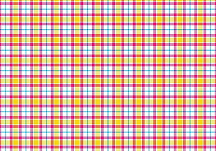 yellow, white, and red plaid textile