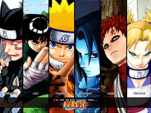 Naruto illustration, Naruto Shippuuden, Temari, Uzumaki Naruto, Kankuro HD wallpaper