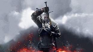 The Witcher graphic wallpaper HD wallpaper
