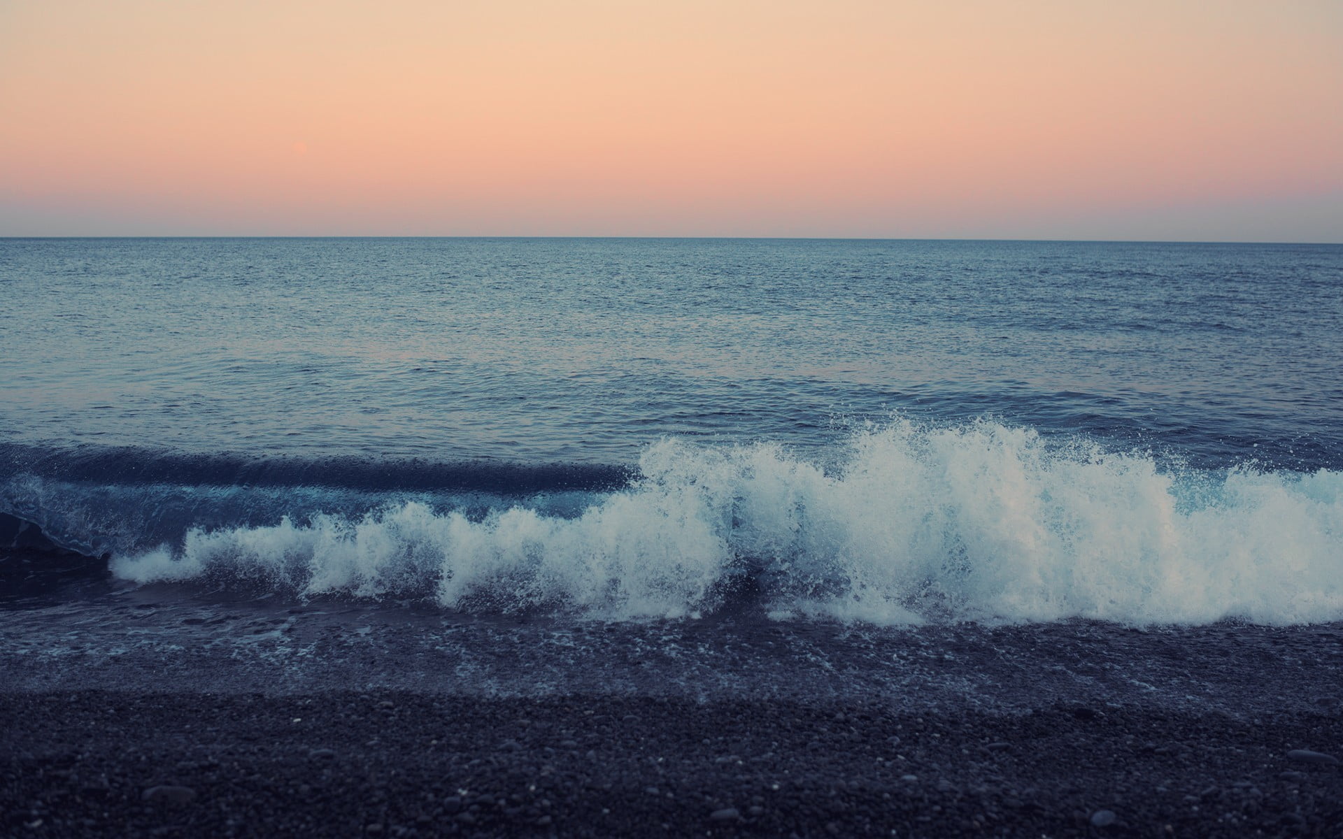 ocean water, coast, sea, horizon