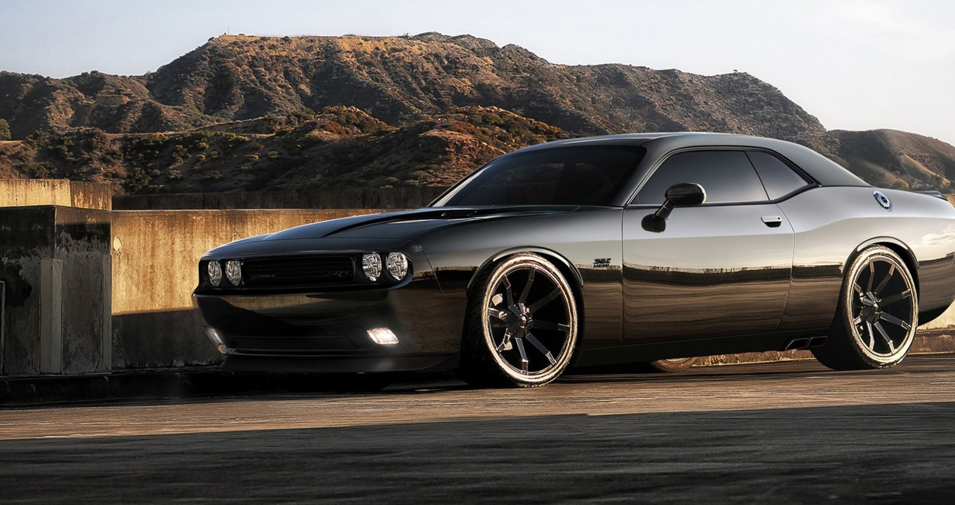 Black Coupe Dodge Challenger Srt Car Muscle Cars Hd Wallpaper