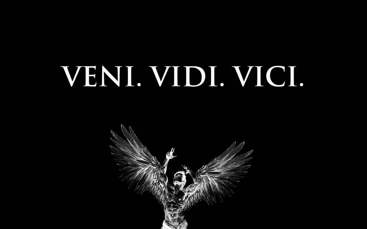 Veni vidi vici text on black background, Zyzz Veni Vidi Vici, Latin ...