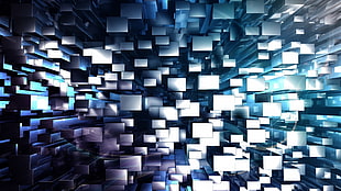 abstract, cube