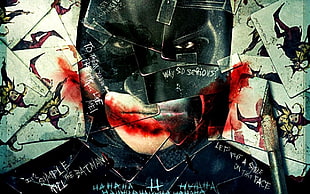 Batman and Joker illustration, Batman, The Dark Knight, artwork, Joker