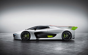 silver supercar concept, Pininfarina H2 Speed, car, vehicle, electric car