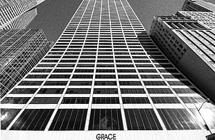 worms eyeview photo of Grace building HD wallpaper