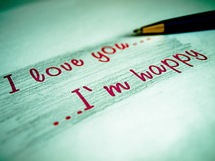 I Love You Im Happy wall paper