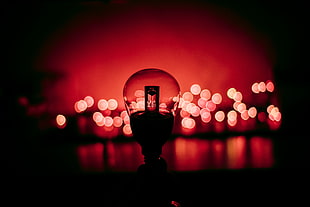 light bulb, Lamp, Glare, Red