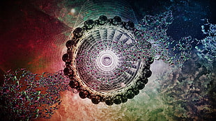 round scalloped edge illustration