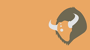 brown and gray bull illustration, Pokémon, Tauros, video games