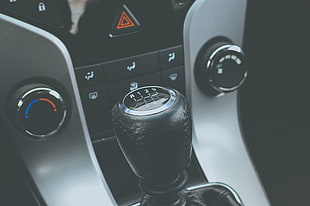 black and gray manual vehicle gear shift lever HD wallpaper