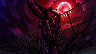 night motor rider anime character wallpaper, Durarara!!, anime, anime girls, Moon