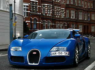 blue Bugatti Veyron photo