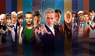 assorted character digital wallpaper, Doctor Who, The Doctor, Christopher Eccleston, David Tennant HD wallpaper