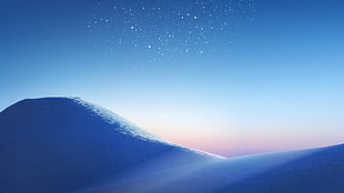 photo of sand with star during night time HD wallpaper