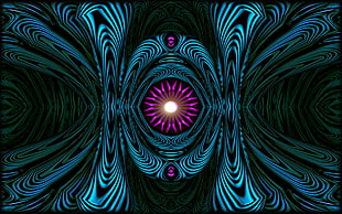 purple, black, and blue digital wallpaper