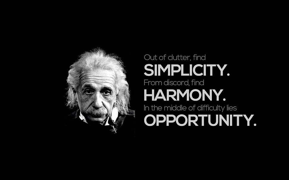 Albert Einstein wallpaper, quote HD wallpaper