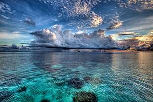 photo of a sea, maldives HD wallpaper