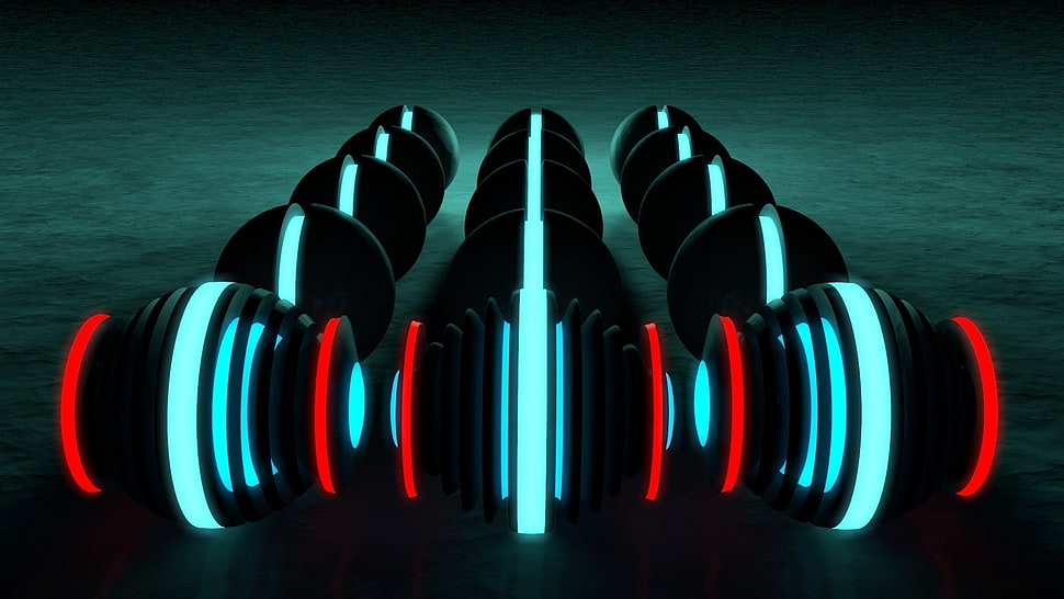 Tron digital wallpaper, abstract, render, CGI, 3D HD wallpaper