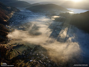 National Geographic illustration, landscape, National Geographic, aerial view HD wallpaper