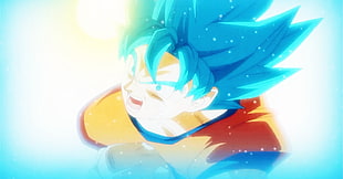 Son Goku 3D wallpaper, Son Goku, Dragon Ball Super, Super Saiyan Blue HD wallpaper