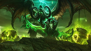 Warcraft Illidan Storm Rage 3D wallpaper