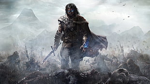 Talion from Shadow of Mordor, Middle-earth: Shadow of Mordor, video games, The Lord of the Rings, artwork