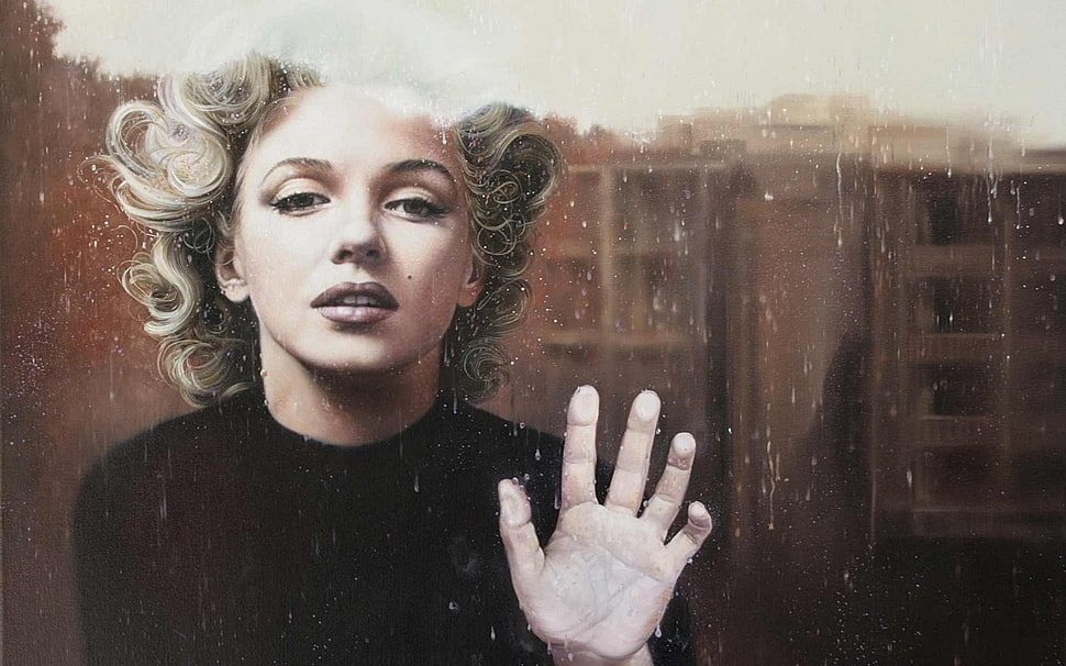 Marilyn Monroe, Marilyn Monroe, vintage, women, digital art HD wallpaper