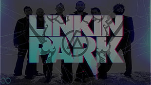 black and white wooden table, Linkin Park HD wallpaper