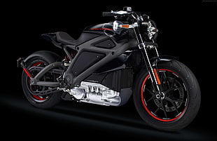 black naked motorcycle, Harley Davidson Livewire, Electric bike, 4k
