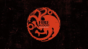 Fire Blood Targaryen emblem, anime, A Song of Ice and Fire, Game of Thrones, House Targaryen HD wallpaper