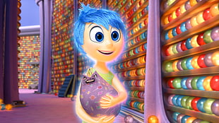 Joy from inside out character HD wallpaper