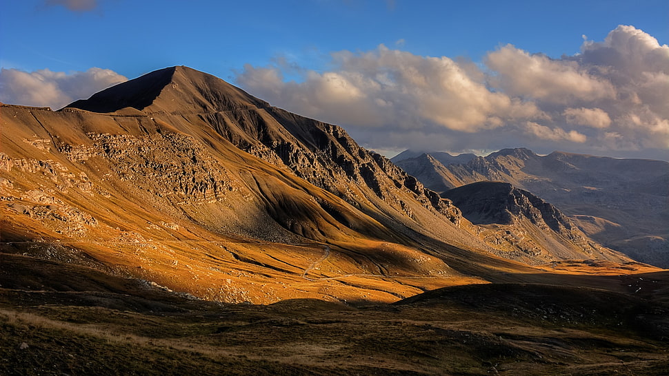brown mountain, landscape HD wallpaper