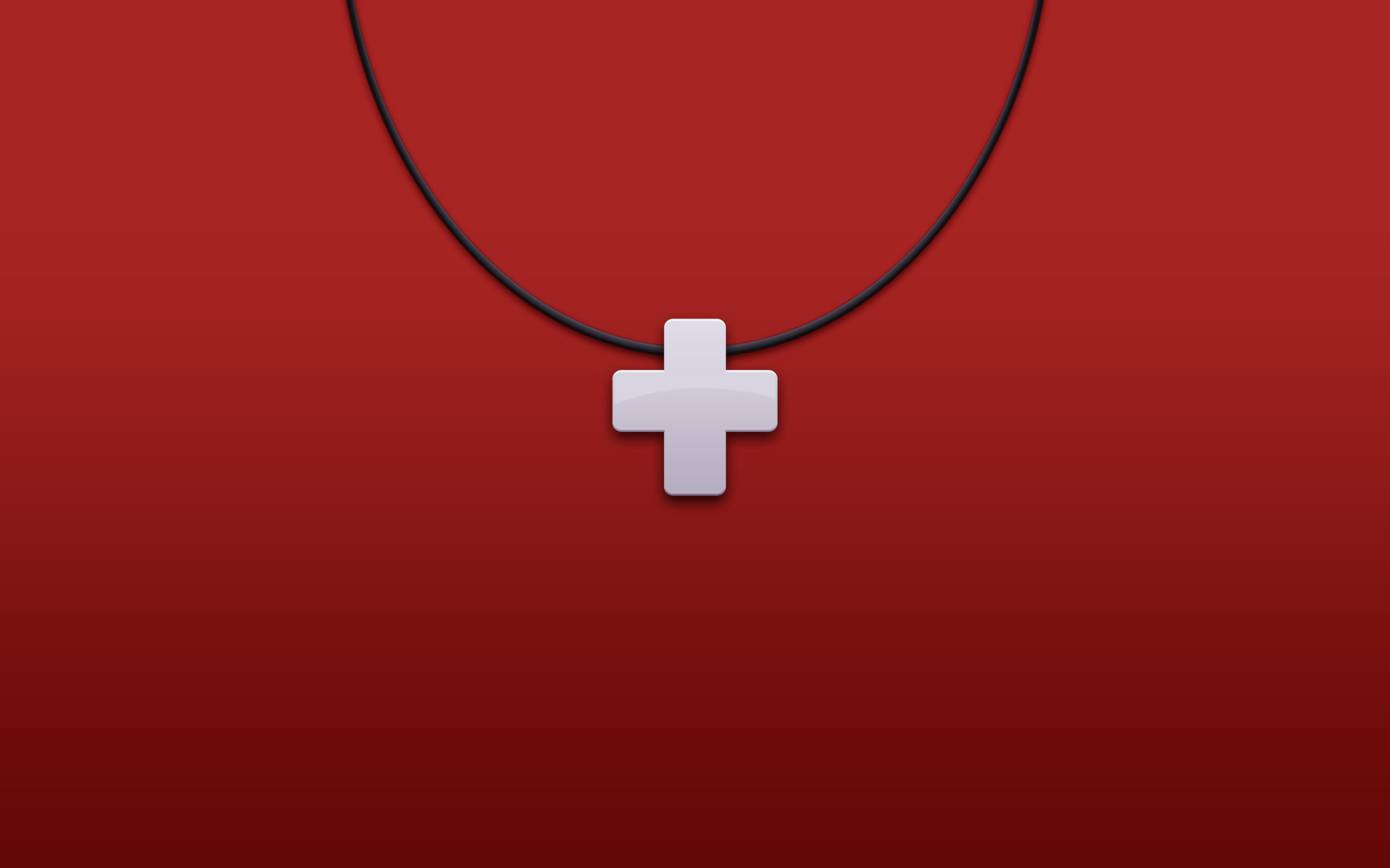 White cross pendant, digital art, red background, cross, simple background  HD wallpaper | Wallpaper Flare