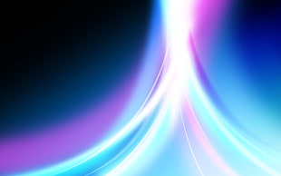 blue, purple, and white ray light digital wallpaper \