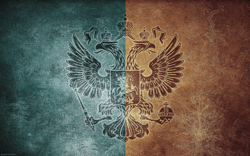 green and brown eagle logo HD wallpaper
