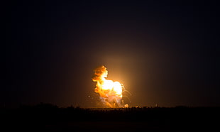 explosion photo, launching, launch pads, OrbitalATK, Antares