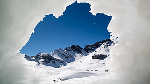 white snow mountain, nature, landscape, mountains, Switzerland HD wallpaper