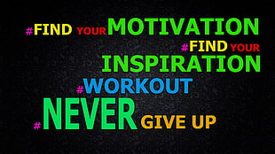 find your motivation text overlay screenshot HD wallpaper
