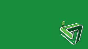 man playing golf illustration, golf, minimalism HD wallpaper