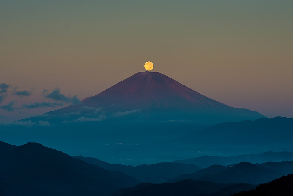 grey mountain, landscape HD wallpaper