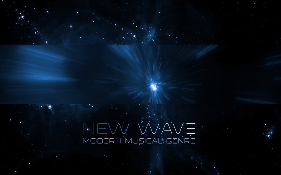 New Wave modern musical genre advertisement HD wallpaper