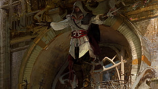 Assasin's Creed statue, Assassin's Creed, Ezio Auditore da Firenze, Assassin's Creed: Brotherhood HD wallpaper