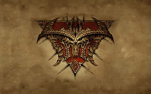 red and white dragon head logo, Blizzard Entertainment, Diablo III