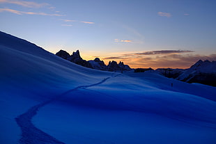 blue ice land photography